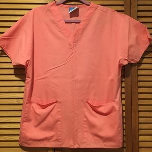 Crest Coral color scrub top